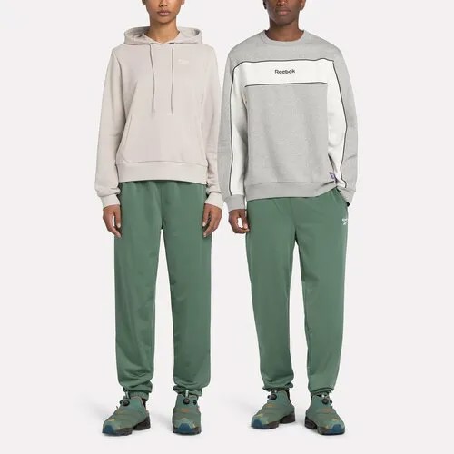 Брюки спортивные Reebok, размер M, зеленый