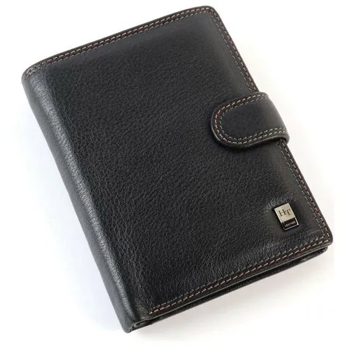 Мужское кожаное портмоне для денег и документов НТ 208-R3240 Блек (125558)