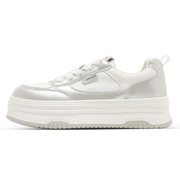 Кроссовки C°BANNER Skateboarding Shoes Women's Low-top Gold, золотой