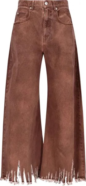 Джинсы Marni Frayed Jeans 'Earth Of Siena', коричневый