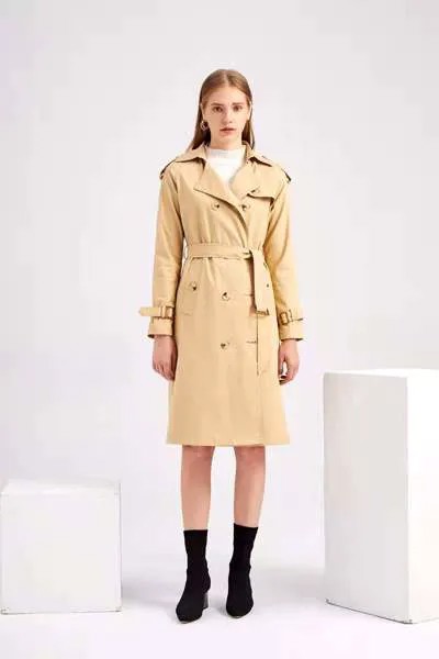 Новый Европейский код ветровка Женская длинная штаны с высокой посадкой хлопковые модные классические пальто рубашки с длинными рукавами ...