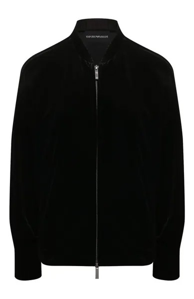 Бархатный бомбер Emporio Armani