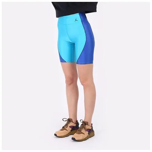 Велосипедки  Jordan Mid-Rise Bike Shorts, размер XS, голубой
