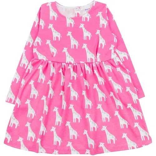 Платье YOULALA, размер 92-98(56), розовый, белый