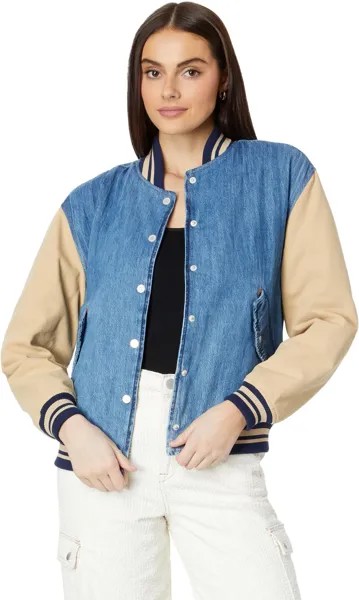 Куртка Blank NYC Bomber Jacket in Denim/Beige, цвет Denim/Beige