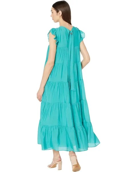 Платье English Factory Tiered Maxi Dress, цвет Jade