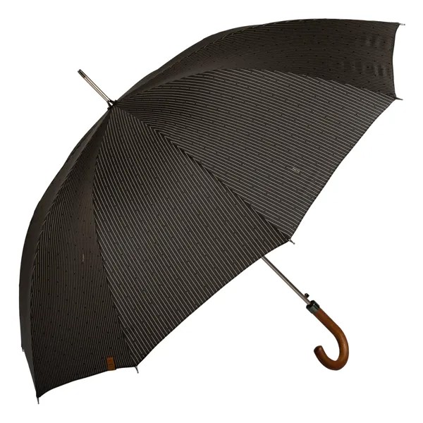 Зонт-трость женский полуавтоматический M&P C176-LA Legno Strips, черный