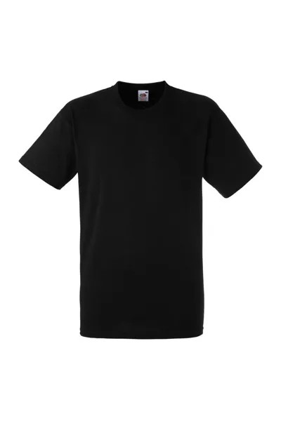 Хлопковая футболка с короткими рукавами Heavy Weight Belcoro Fruit of the Loom, черный