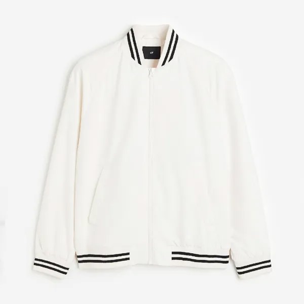 Куртка H&M Bomber, белый