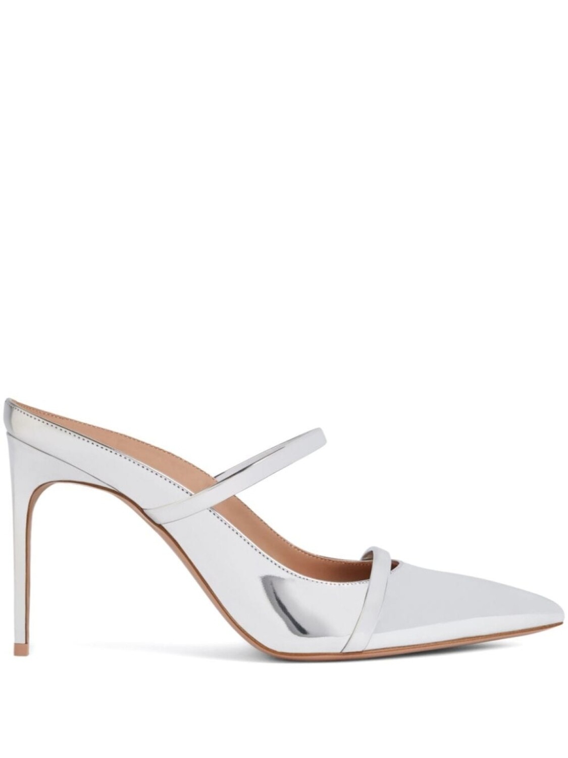 Malone Souliers мюли Aurora 90, серебристый