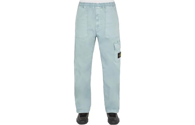 Брюки-карго унисекс небесно-голубые Stone Island, голубой