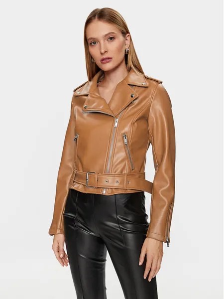 Куртка из искусственной кожи, стандартного кроя Glamorous, коричневый