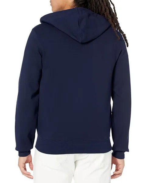 Худи Lacoste Long Sleeve Classic Fit Full Zip Graphic Hoodie, цвет Navy Blue