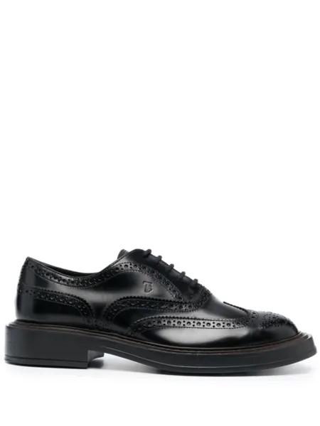 Оксфорды на шнуровке Tod's, черный