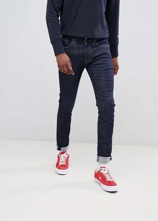 Супероблегающие джинсы цвета индиго с заниженной талией Levi's 519-Синий