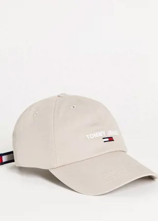 Бежевая кепка с логотипом Tommy Jeans-Коричневый цвет