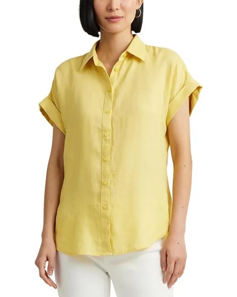 Рубашка LAUREN Ralph Lauren Linen Dolman-Sleeve, цвет Primrose Yellow