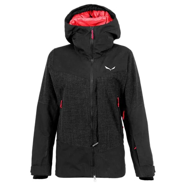 Куртка Salewa Sella 2-Layer Powertex Tirolwool Responsive Full Zip Rain, черный