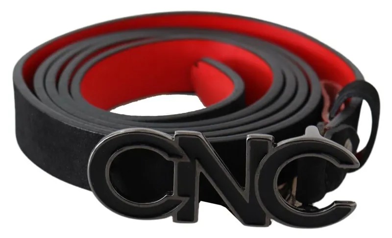 Костюмный национальный ремень CNC, черный, двусторонний, кожаный, с пряжкой с логотипом, на талии, 85 см/2