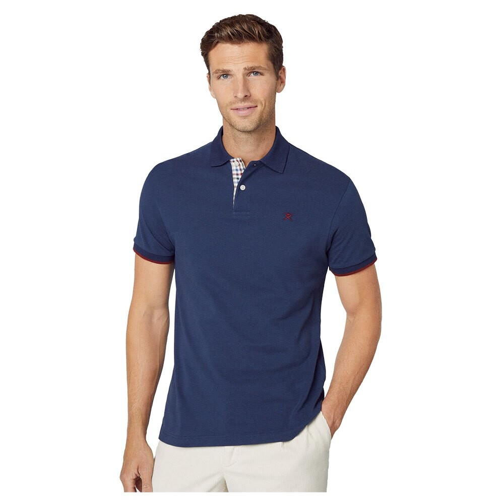 Поло с коротким рукавом Hackett Trim, синий