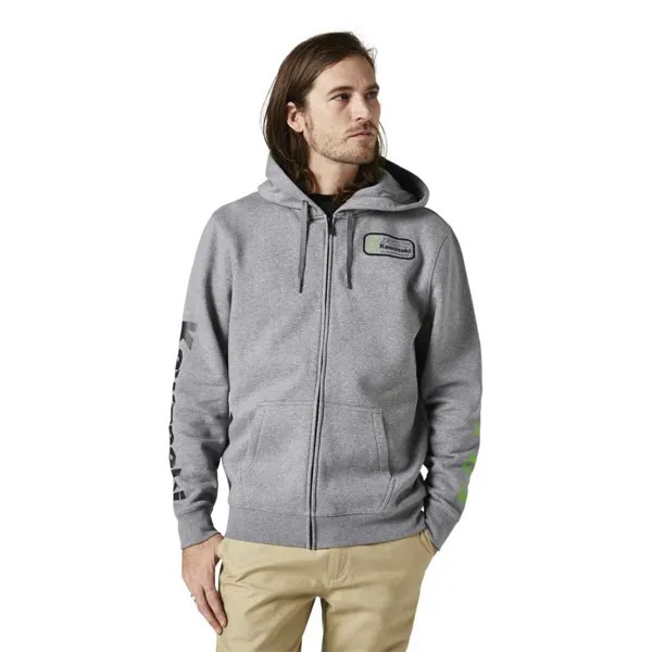 Толстовка Fox Racing Lfs Kawasaki Full Zip, серый