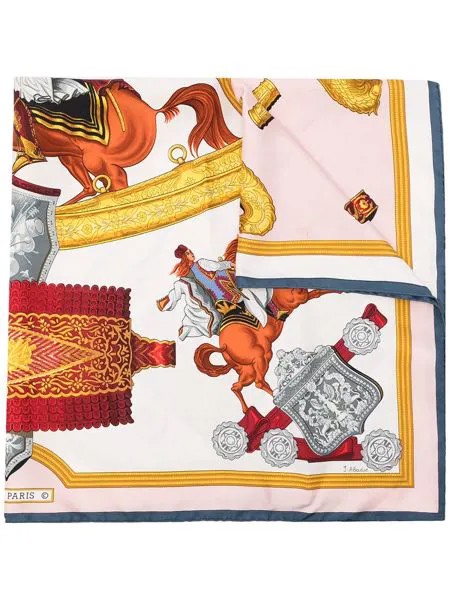 Hermès шелковый платок pre-owned 1821 Hommage a l'Amitié Franco-Hellénique pre-owned