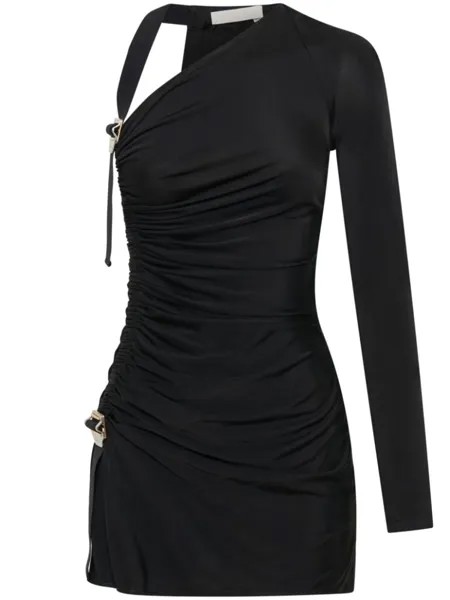 Платье мини асимметричного кроя Dion Lee, черный