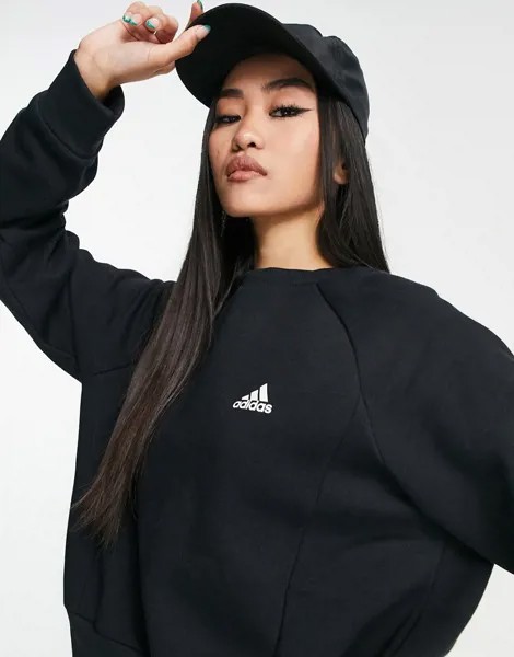 Черный свитшот для дома adidas Essential Studio