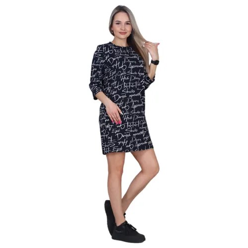 Платье Elena Tex, повседневное, свободный силуэт, мини, размер 52, зеленый