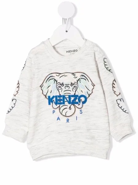 Kenzo Kids толстовка с вышитым логотипом