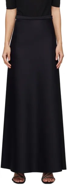 Черная длинная юбка Clavier Max Mara