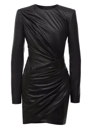 Кожаное платье Alexandre Vauthier
