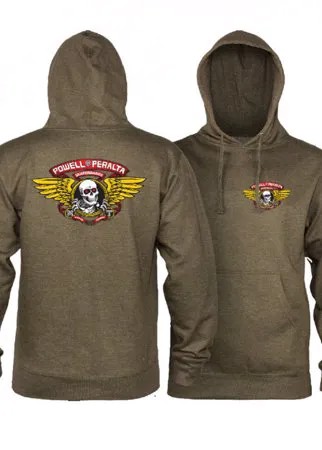 Толстовка POWELL PERALTA Winged Ripper Mid Weight Army Heather 2020