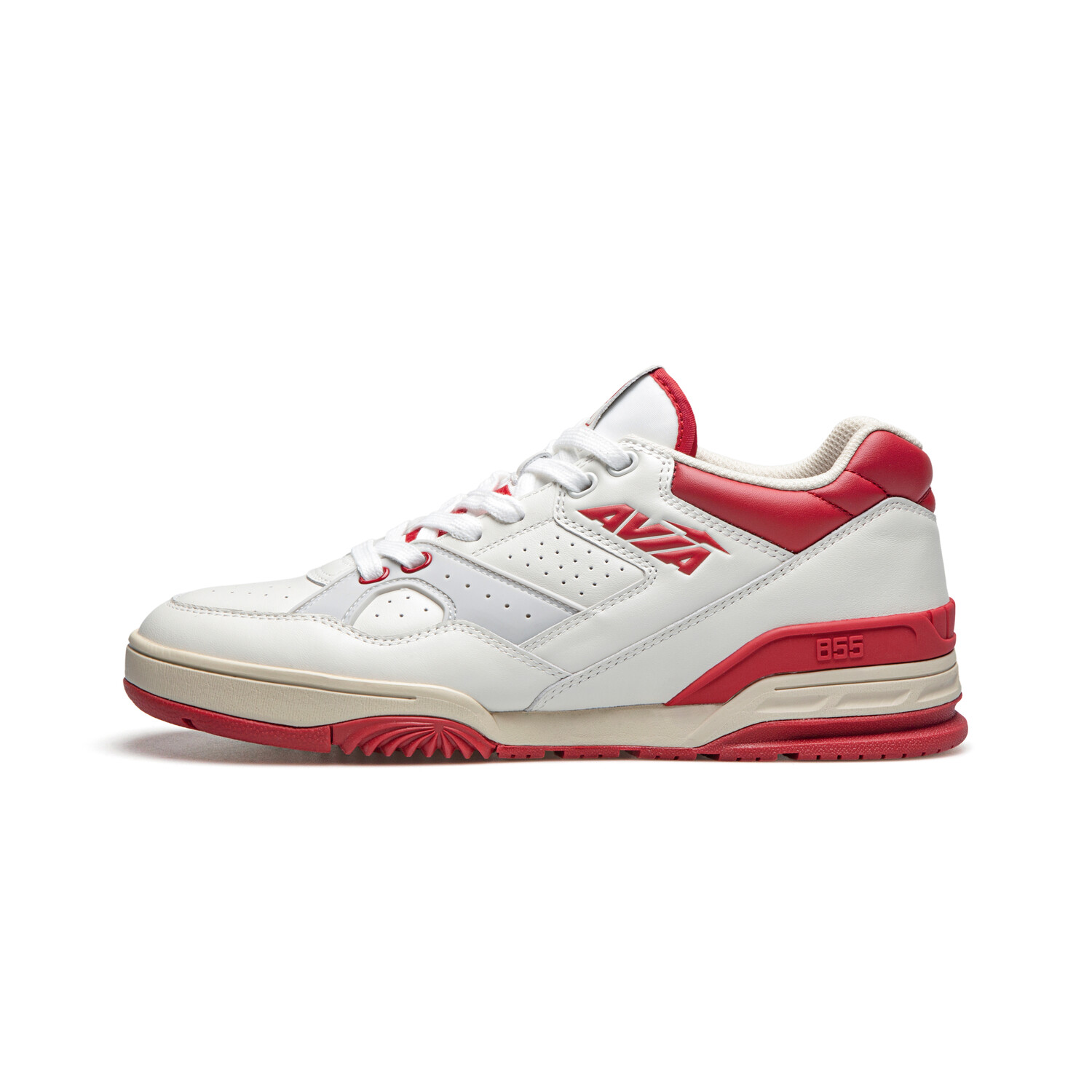 Кроссовки Avia 855L Series Vintage Basketball Shoes Men Low-top White/Red, красный