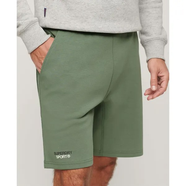 Шорты Superdry Sport Tech Logo Tapered Sweat, зеленый
