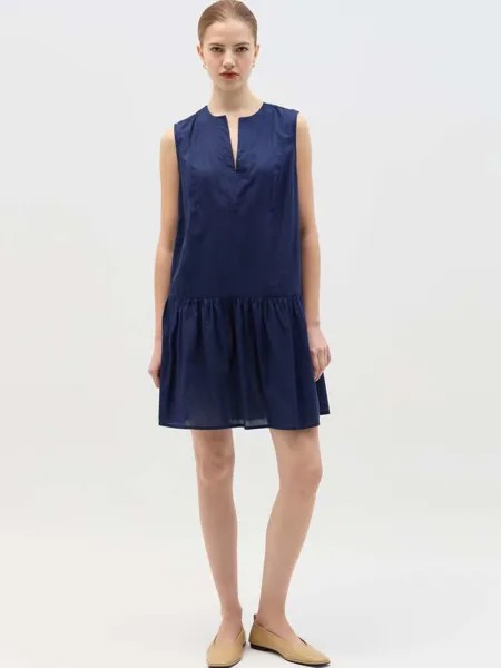 Короткое платье без рукавов с воланом Ovs, цвет dark blue