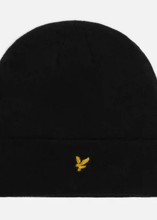 Шапка Lyle & Scott Beanie, цвет чёрный