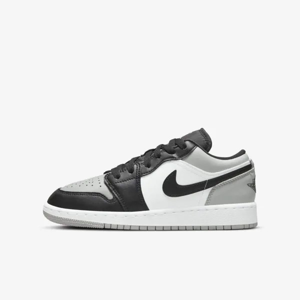 Кроссовки Nike Air Jordan 1 Low Light Smoke Grey Black GS 553560-052