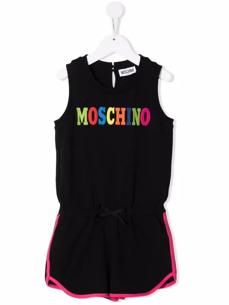 Moschino Kids комбинезон с логотипом