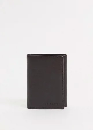 Кожаный бумажник для карточек с логотипом Ted Baker-Коричневый цвет
