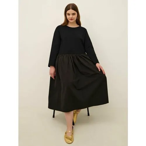 Платье LeSsiSmORE, размер 62/64, черный