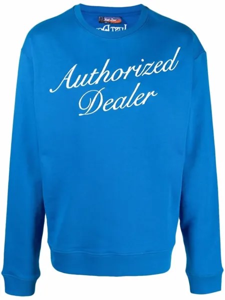 Just Don толстовка с принтом Authorized Dealer, синий