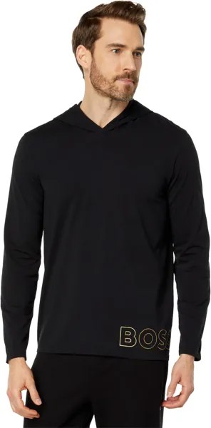 Толстовка Identity Long Sleeve Hooded Tee BOSS, черный