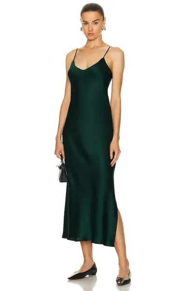 Платье Enza Costa Silk Bias, цвет Malachite