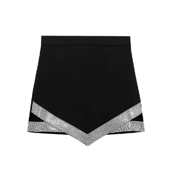 Юбка Zara Shimmery Mini, черный