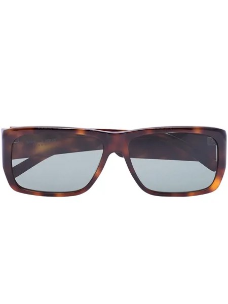 Saint Laurent Eyewear солнцезащитные очки в оправе черепаховой расцветки