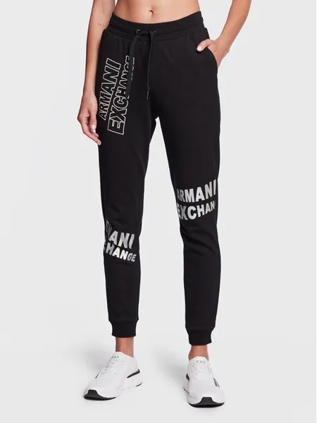 Спортивные брюки стандартного кроя Armani Exchange, черный