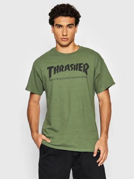 Футболка стандартного кроя Thrasher, зеленый