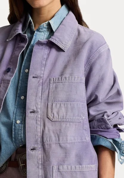 Легкая куртка COTTON CHORE JACKET Ralph Lauren, сирень