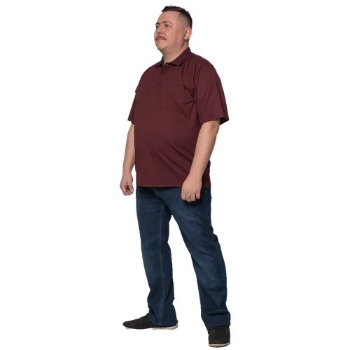 Поло GrandeMan, размер 6 XL, бордовый